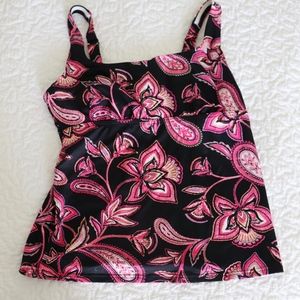 Lands End Size 8 D Cup Tankini Swim Suit Top